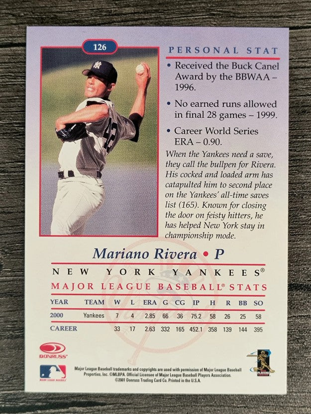 2001 Studio #126 Mariano Rivera