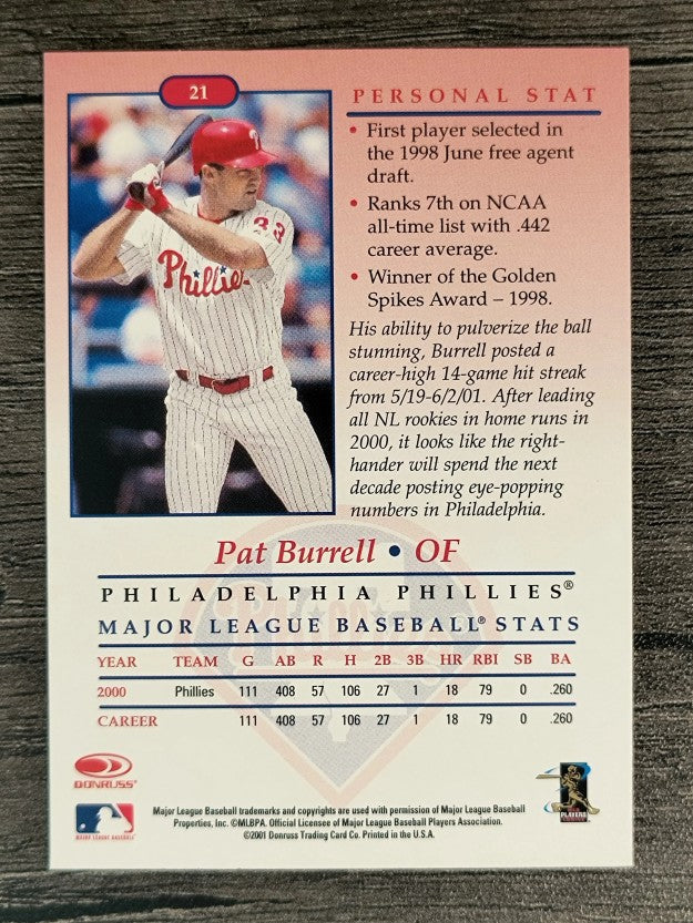 2001 Studio #21 Pat Burrell