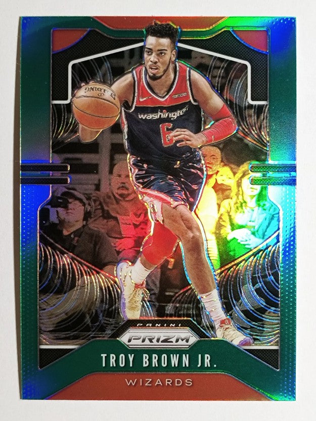 2019-20 Panini Prizm Prizms Green #196 Troy Brown Jr.