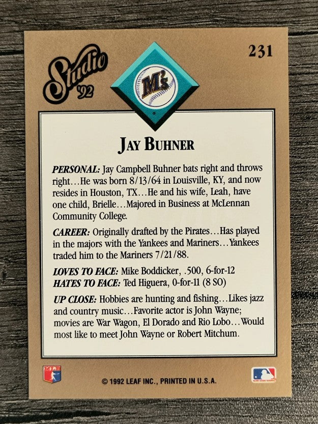 1992 Studio #231 Jay Buhner