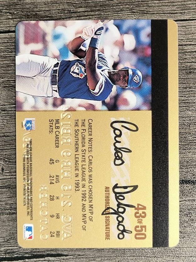 1995 Studio Gold Series #43 Carlos Delgado
