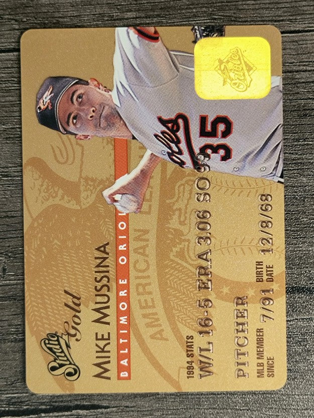 1995 Studio Gold Series #29 Mike Mussina