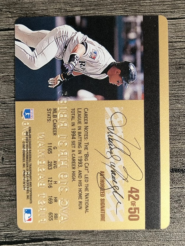 1995 Studio Gold Series #42 Andres Galarraga