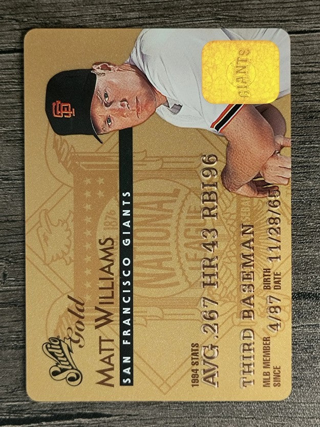 1995 Studio Gold Series #24 Matt Williams