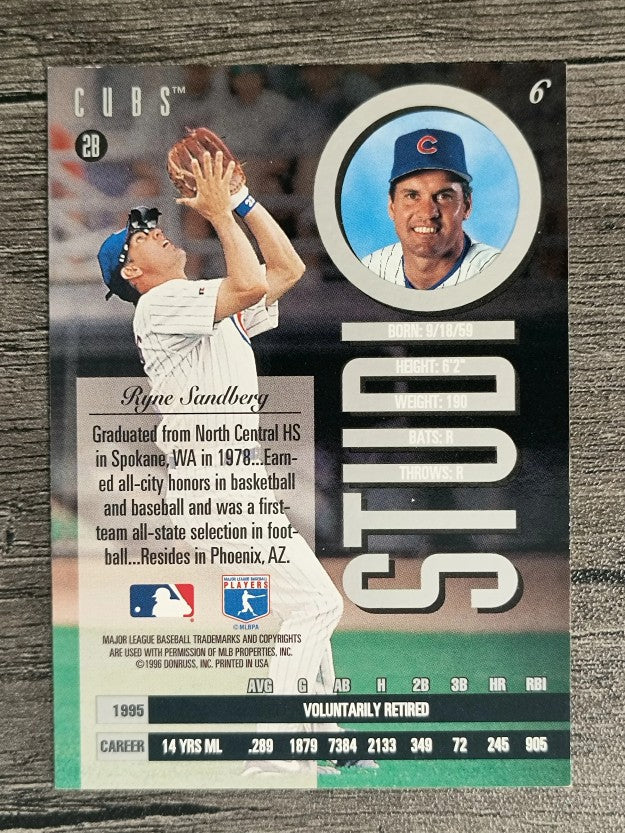 1996 Studio #6 Ryne Sandberg