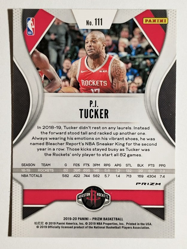 2019-20 Panini Prizm Prizms Green #111 P.J. Tucker