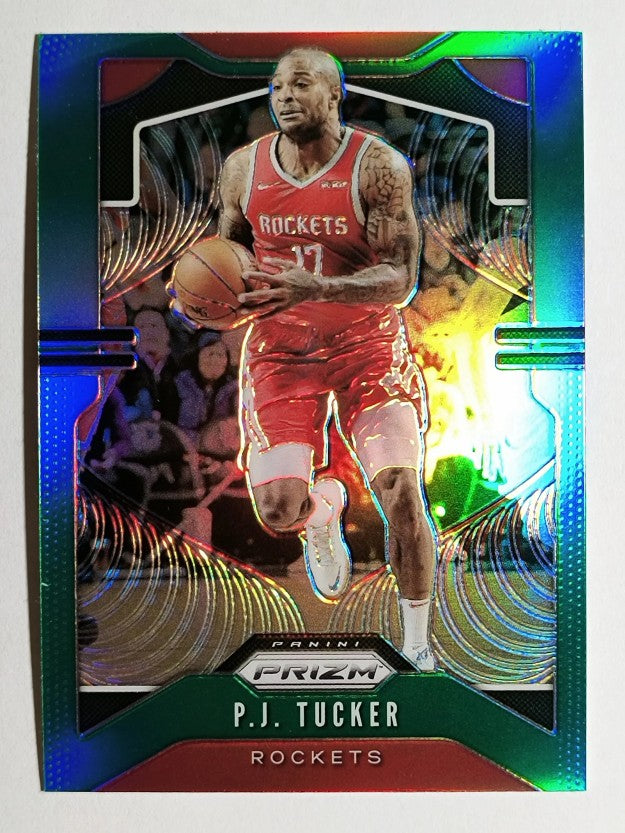 2019-20 Panini Prizm Prizms Green #111 P.J. Tucker