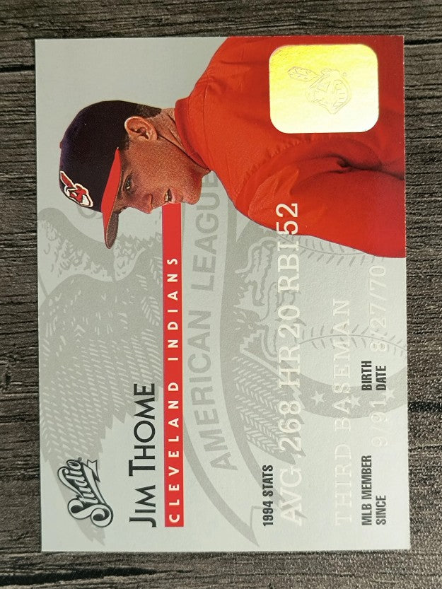1995 Studio #193 Jim Thome