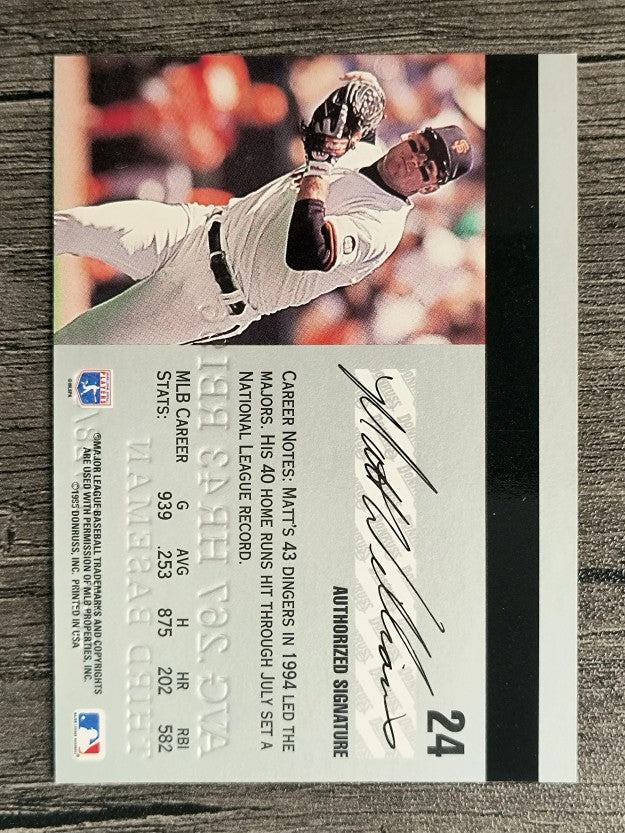 1995 Studio #24 Matt Williams