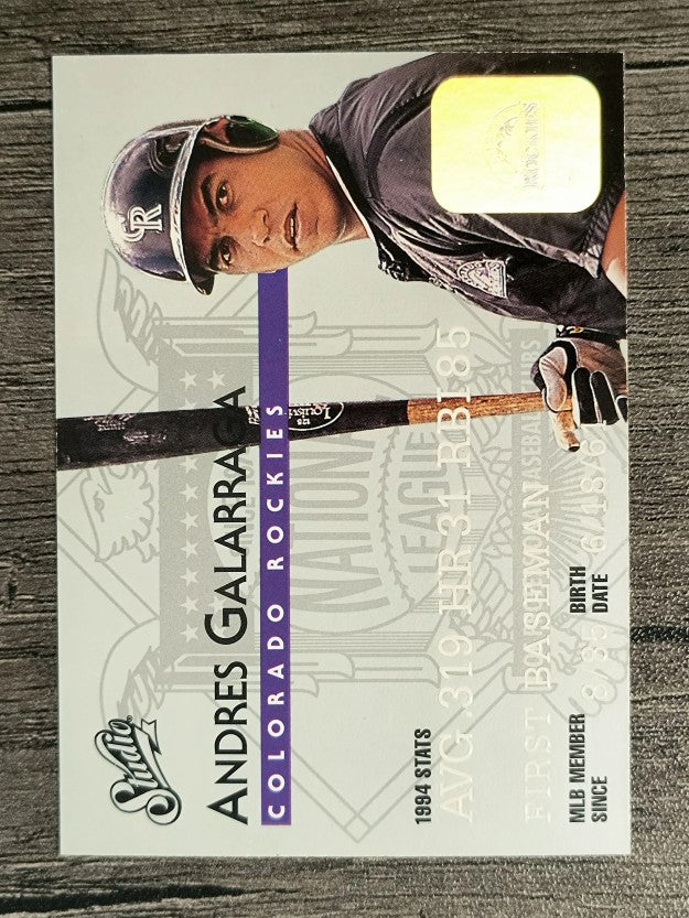 1995 Studio #42 Andres Galarraga
