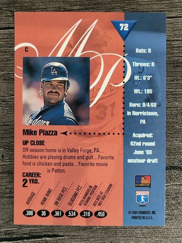 1994 Studio #72 Mike Piazza
