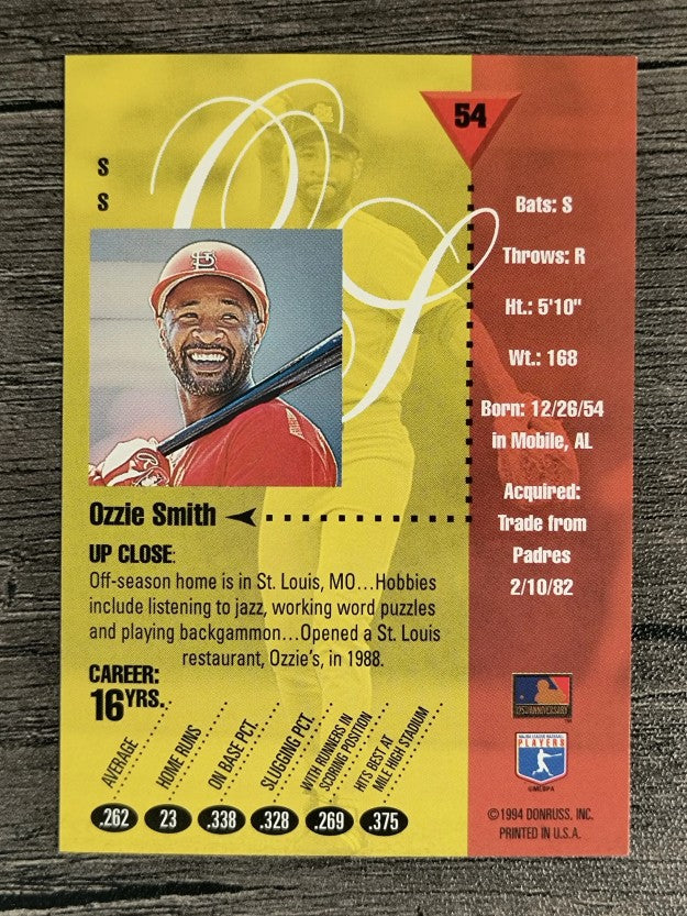 1994 Studio #54 Ozzie Smith