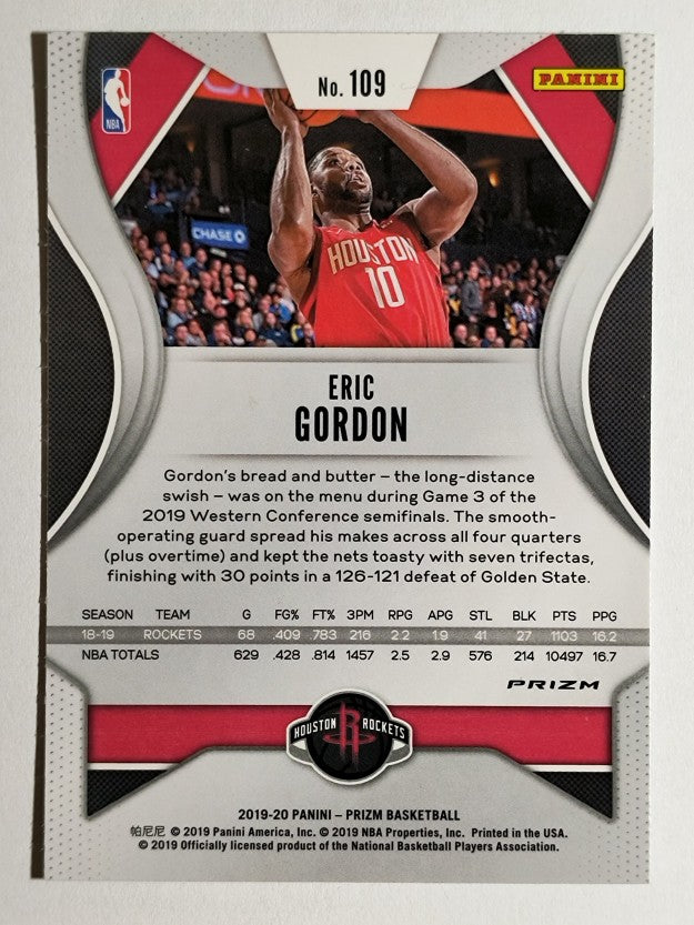 2019-20 Panini Prizm Prizms Green #109 Eric Gordon