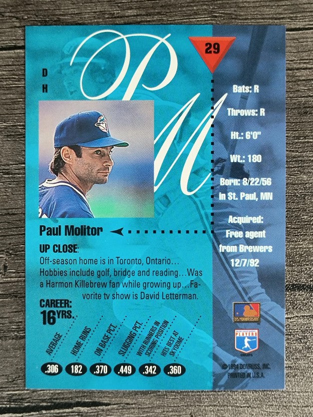 1994 Studio #29 Paul Molitor