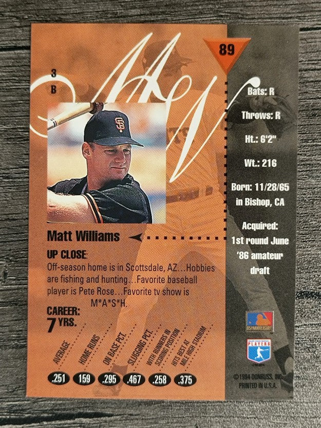 1994 Studio #89 Matt Williams
