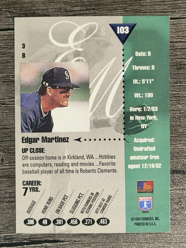1994 Studio #103 Edgar Martinez