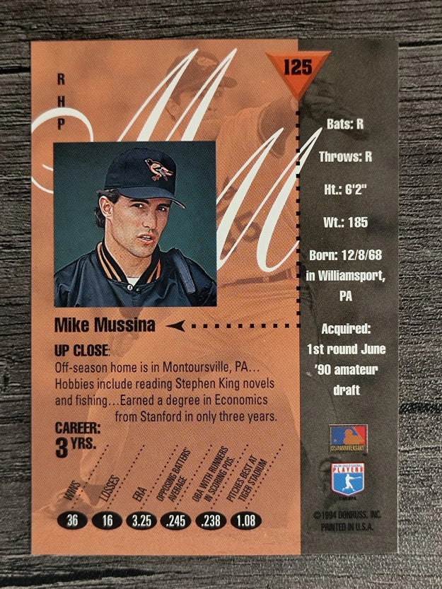 1994 Studio #125 Mike Mussina