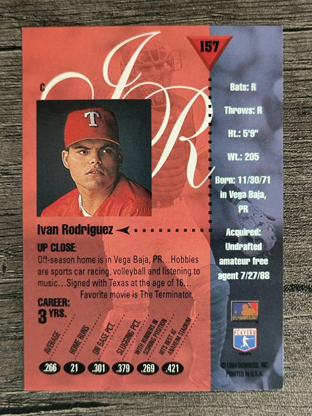 1994 Studio #157 Ivan Rodriguez