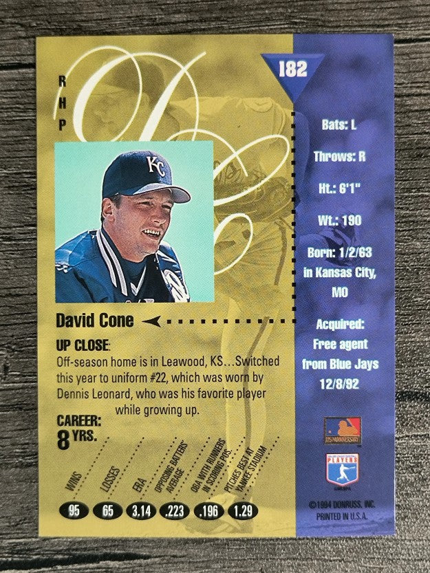 1994 Studio #182 David Cone