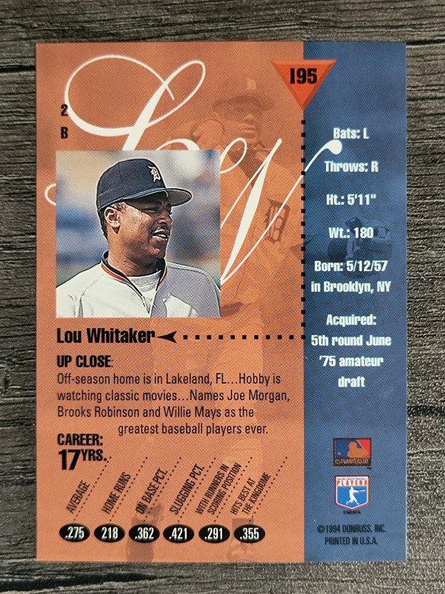 1994 Studio #195 Lou Whitaker