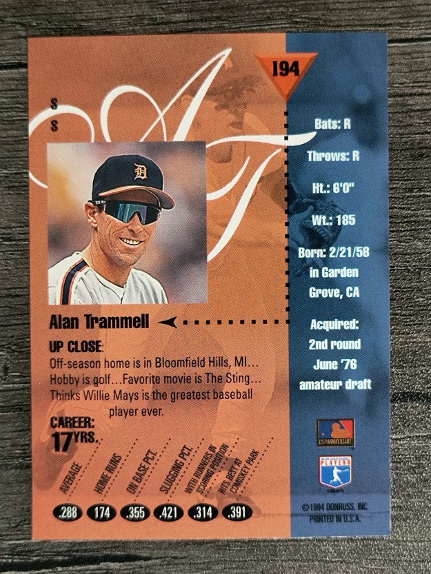 1994 Studio #194 Alan Trammell
