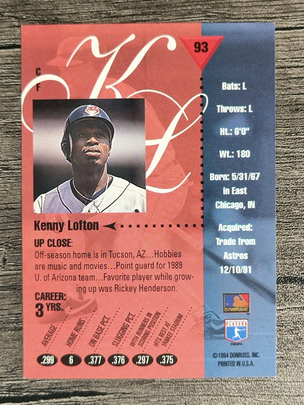 1994 Studio #93 Kenny Lofton