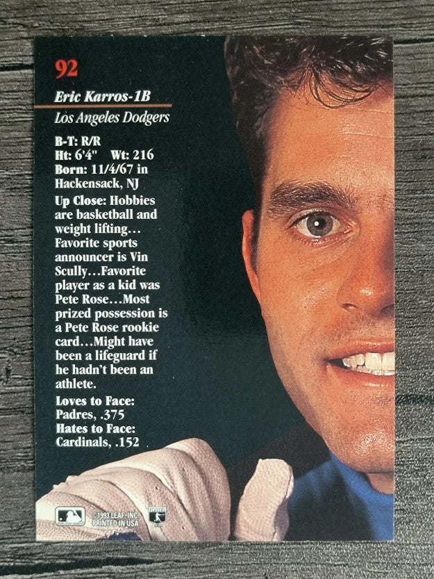 1993 Studio #92 Eric Karros