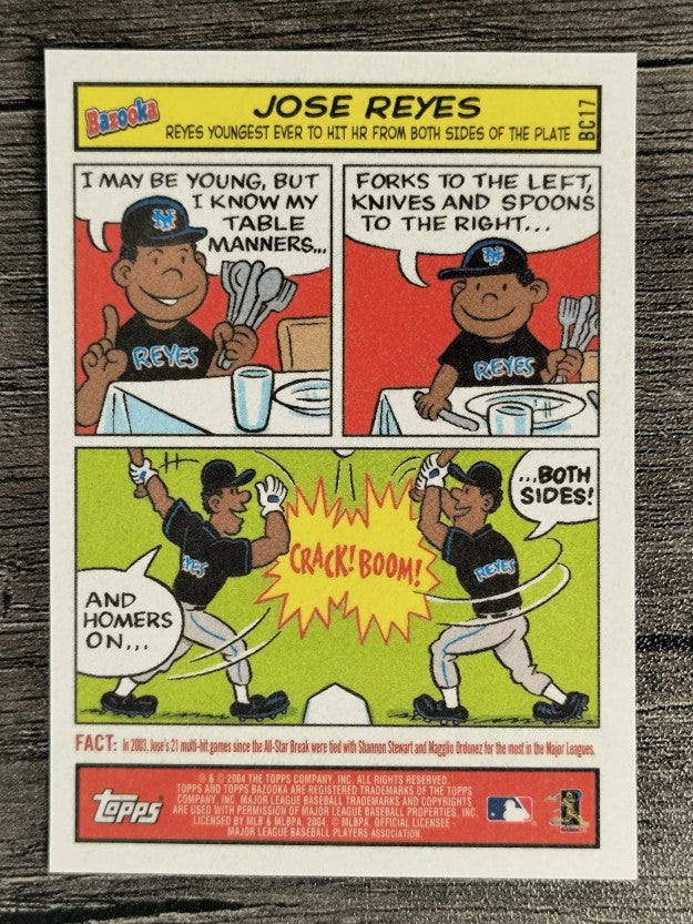 2004 Bazooka Comics #BC17 Jose Reyes