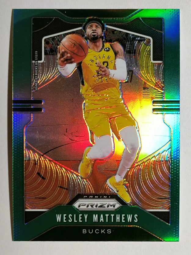 2019-20 Panini Prizm Prizms Green #214 Wesley Matthews