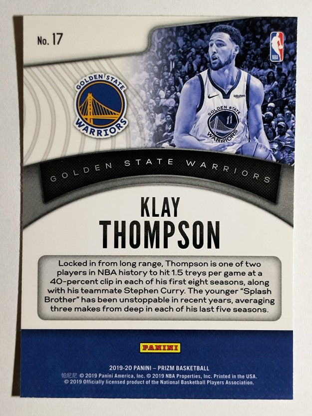 2019-20 Panini Prizm Dominance #17 Klay Thompson