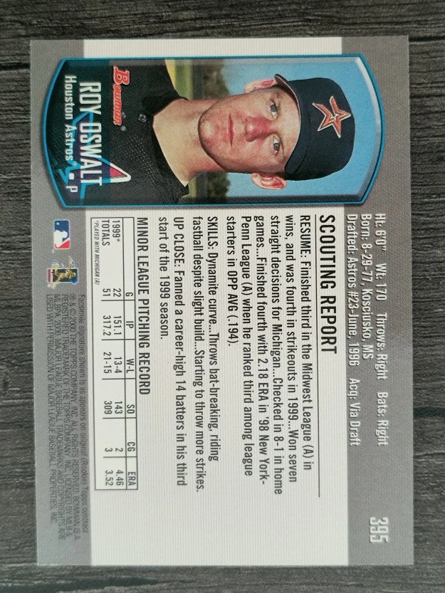 2000 Bowman #395 Roy Oswalt RC