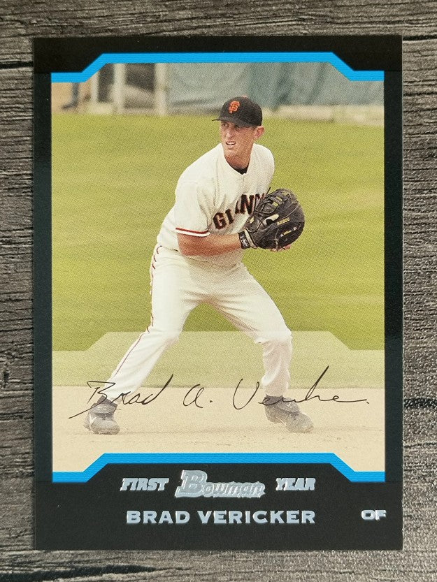 2004 Bowman #327 Brad Vericker FY RC