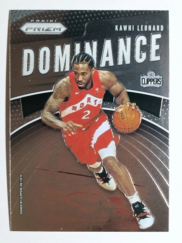2019-20 Panini Prizm Dominance #16 Kawhi Leonard