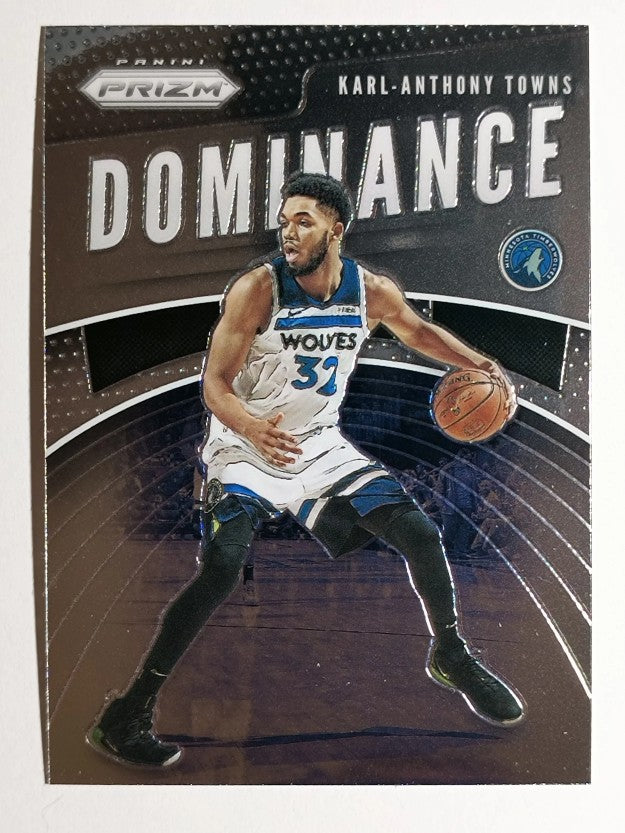 2019-20 Panini Prizm Dominance #15 Karl-Anthony Towns