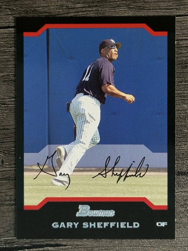 2004 Bowman #24 Gary Sheffield