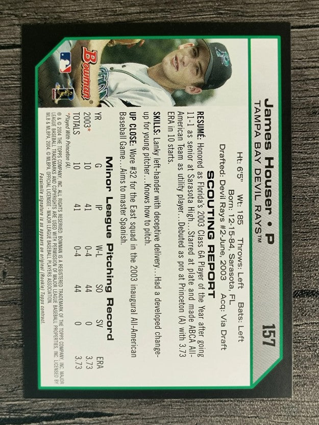 2004 Bowman #157 James Houser