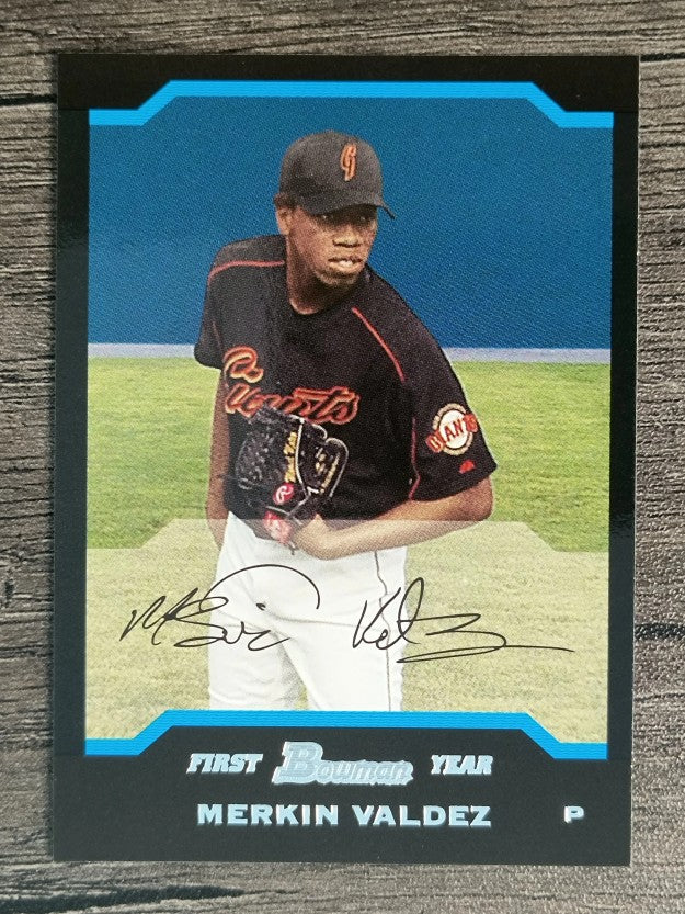 2004 Bowman #171 Merkin Valdez FY RC