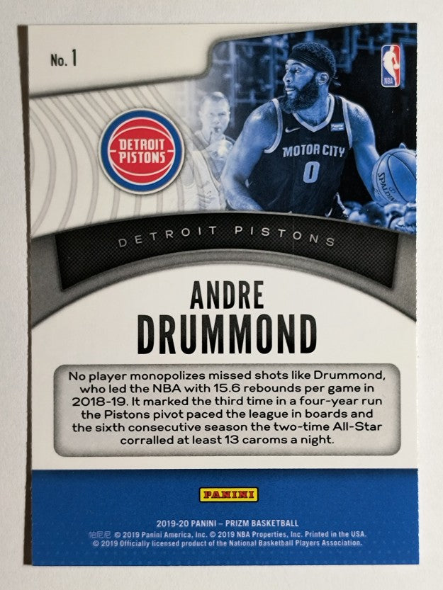 2019-20 Panini Prizm Dominance #1 Andre Drummond