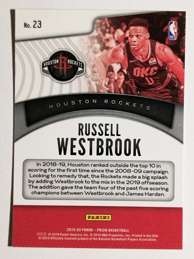 2019-20 Panini Prizm Dominance #23 Russell Westbrook
