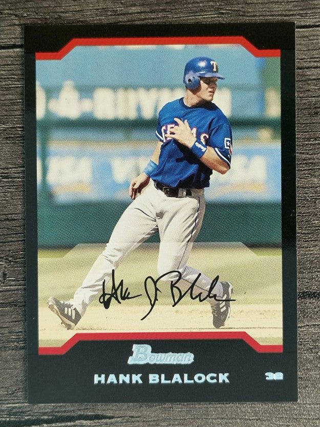 2004 Bowman #92 Hank Blalock