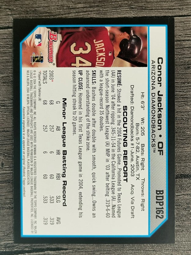 2004 Bowman Draft #162 Conor Jackson
