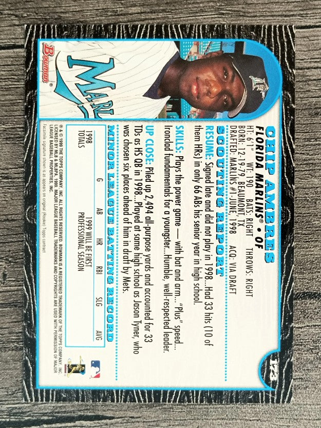 1999 Bowman #173 Chip Ambres RC