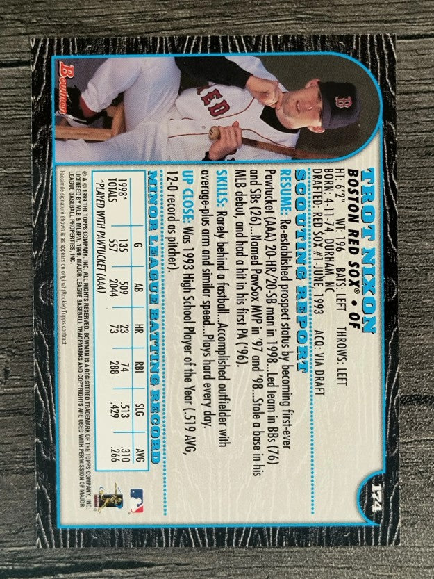 1999 Bowman #174 Trot Nixon