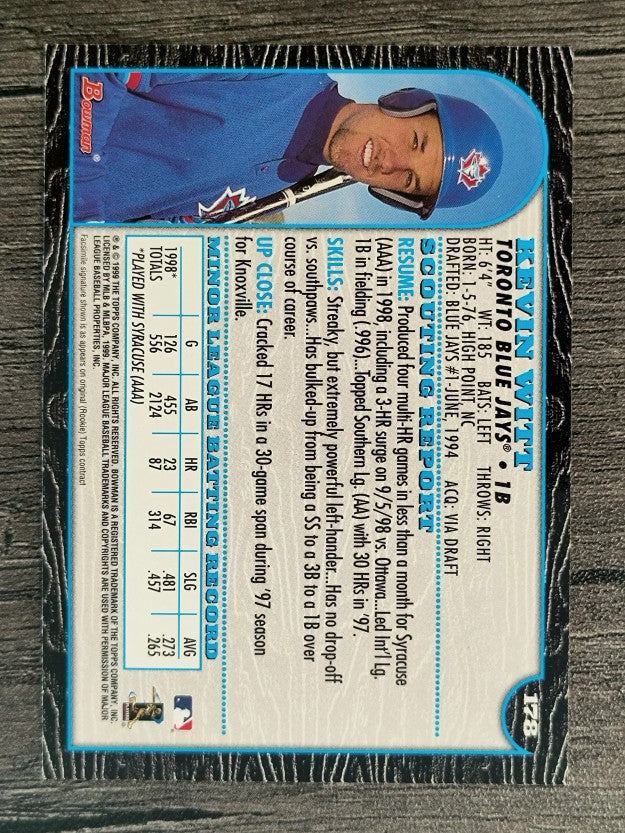1999 Bowman #178 Kevin Witt