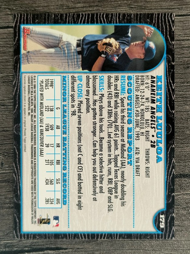 1999 Bowman #179 Keith Luuloa RC