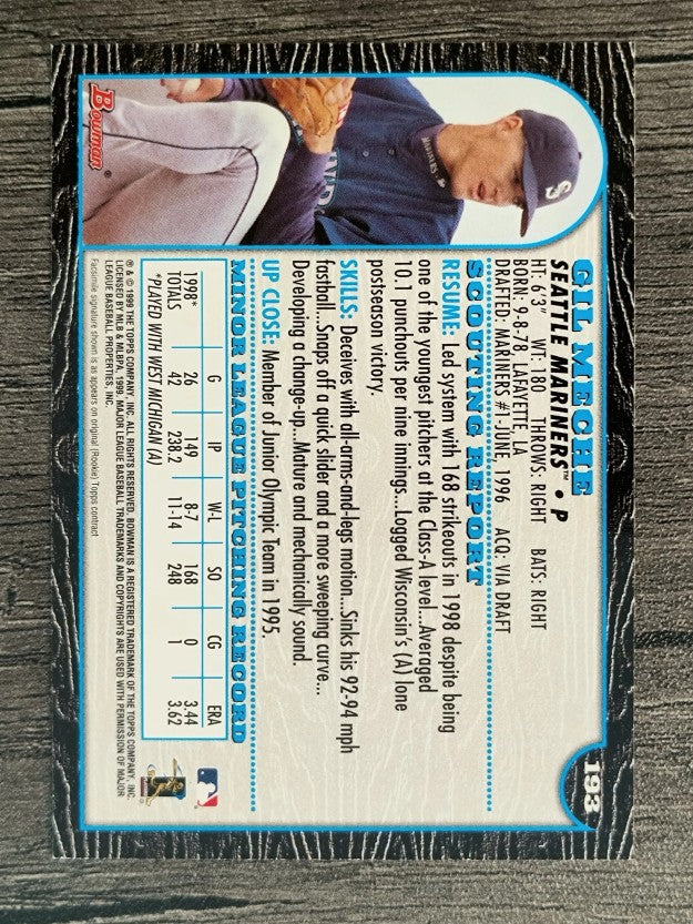 1999 Bowman #193 Gil Meche