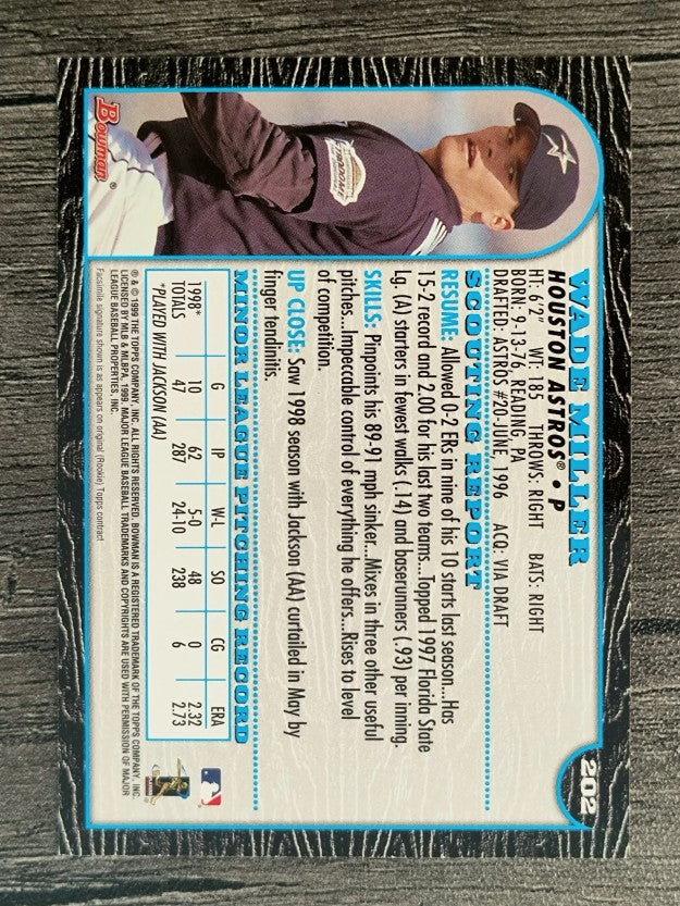 1999 Bowman #202 Wade Miller