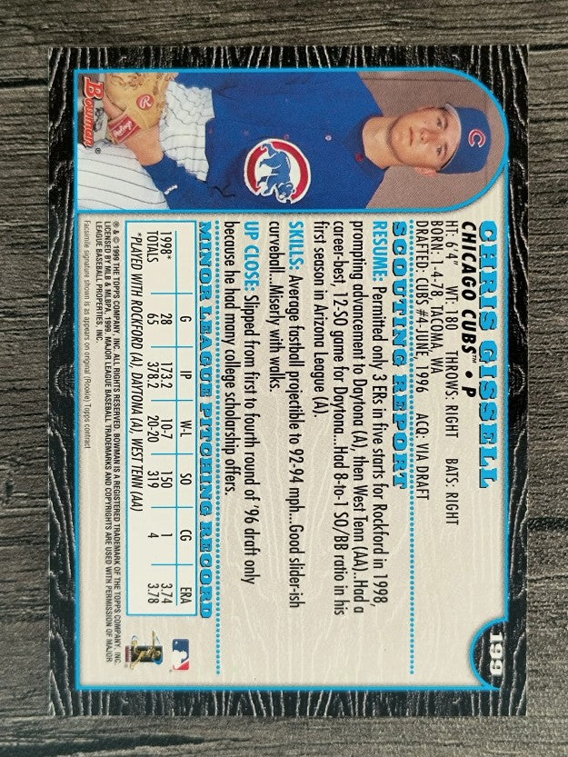 1999 Bowman #199 Chris Gissell