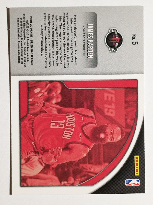 2019-20 Panini Prizm Get Hyped! #5 James Harden