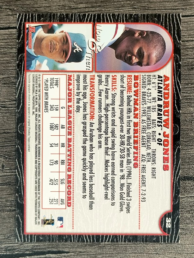 1999 Bowman #32 Andruw Jones